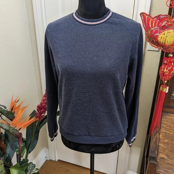 💘 Marine Layer Classic Sweatshirt in Navy - Picture 2 of 6
